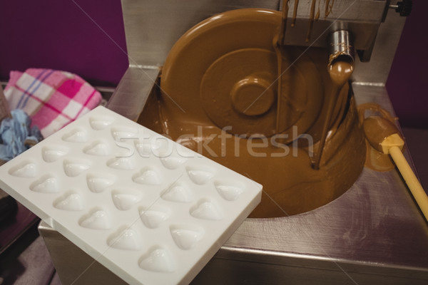 Stock photo: Close-up of mould kept on blending machine