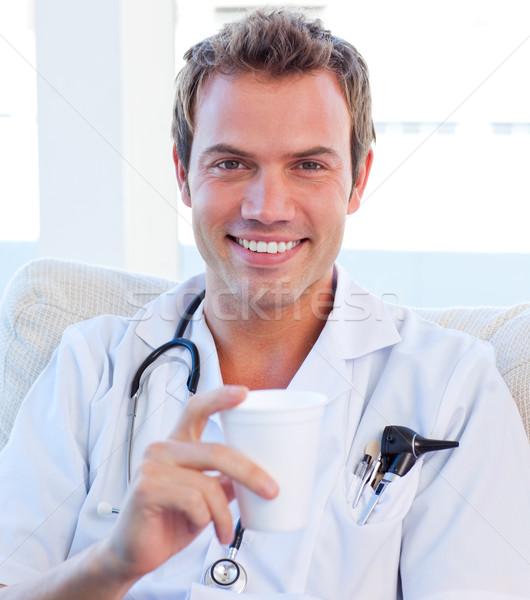 Positive doctor having a break Stock photo © wavebreak_media