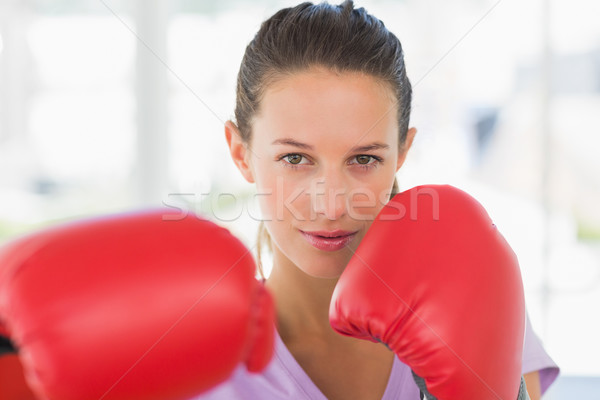Portret kobiet bokser siłowni Zdjęcia stock © wavebreak_media