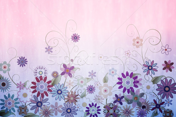 Stock photo: Digitally generated girly floral design