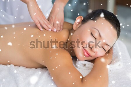 Image neige massage spa Photo stock © wavebreak_media