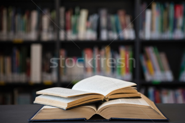Close up of open books on table Stock photo © wavebreak_media