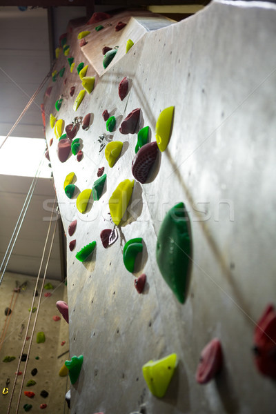 Wall with colorful footholds Stock photo © wavebreak_media