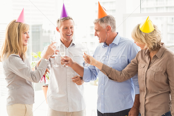 [[stock_photo]]: Gens · d'affaires · anniversaire · affaires · femme