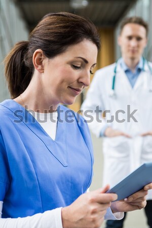 Doctor examining a patient with stethoscope Stock photo © wavebreak_media