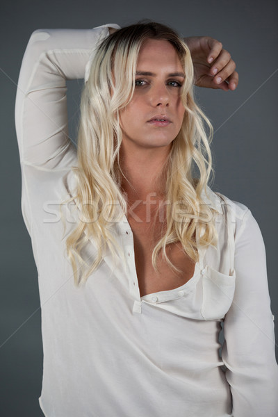 Stockfoto: Portret · sensueel · transgender · vrouw · man