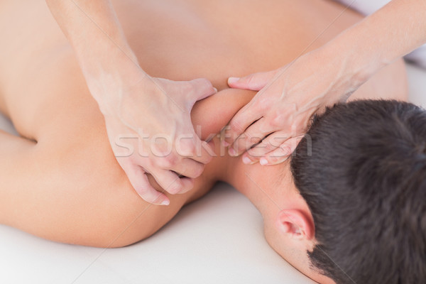 Сток-фото: шее · массаж · пациент · медицинской · служба · женщину
