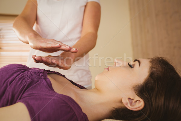 Рейки лечение терапии комнату женщину Сток-фото © wavebreak_media
