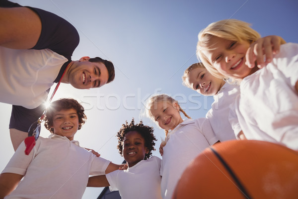 Portrait souriant coach fille homme [[stock_photo]] © wavebreak_media