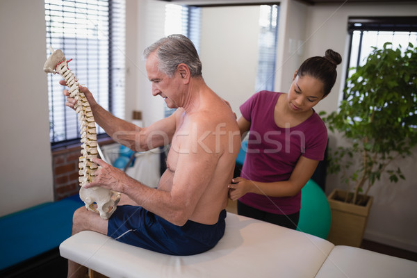 женщины терапевт назад рубашки мужчины Сток-фото © wavebreak_media