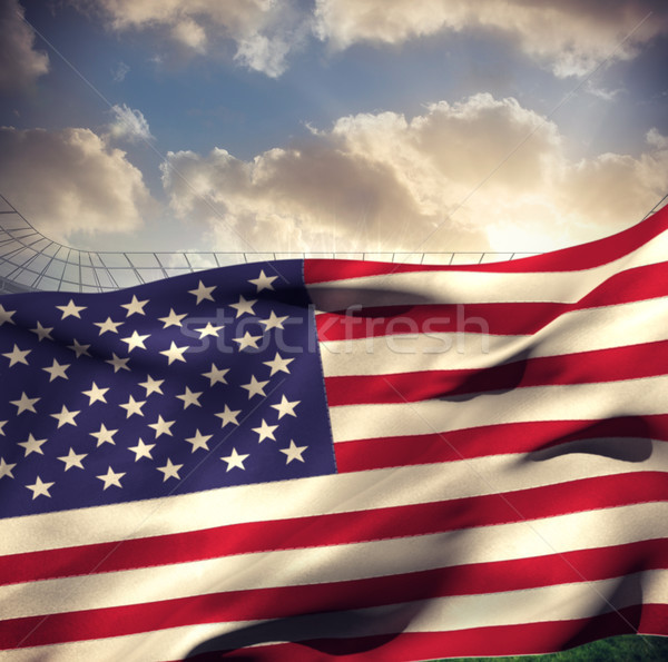 Composite image of waving american flag Stock photo © wavebreak_media