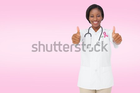 Enfermeira câncer de mama consciência cópia espaço Foto stock © wavebreak_media