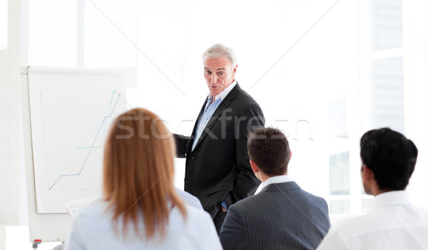 Supérieurs gestionnaire présentation bureau réunion travaux [[stock_photo]] © wavebreak_media