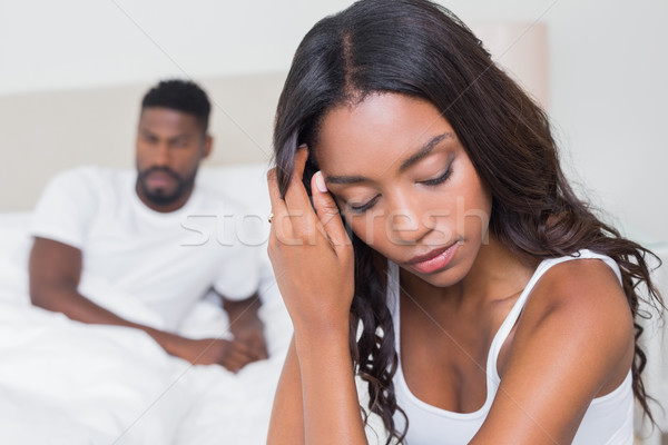 Upset couple not talking to each other after fight Stock photo © wavebreak_media