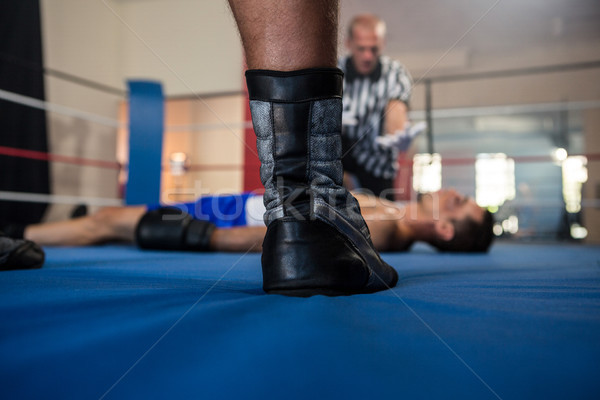 Basso sezione maschio boxer piedi arbitro Foto d'archivio © wavebreak_media