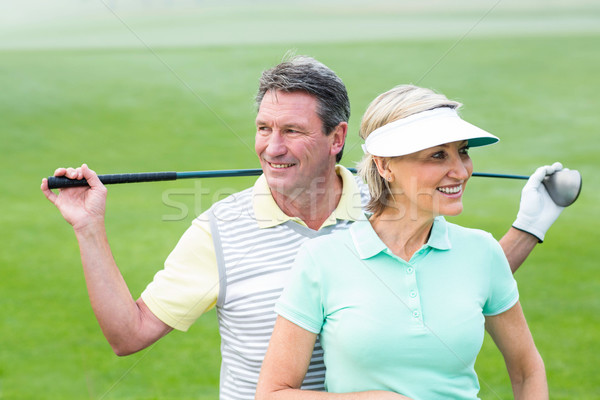Golf çift gülen gün Stok fotoğraf © wavebreak_media