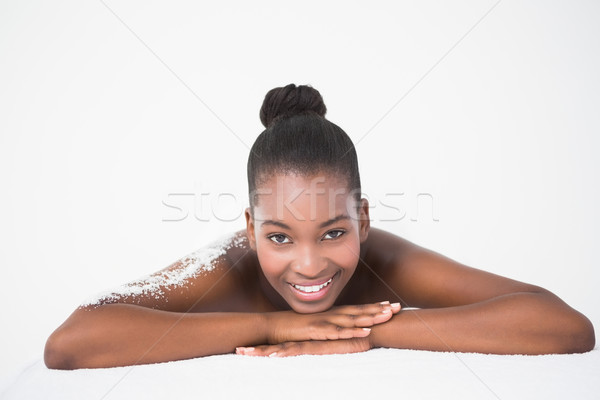 Foto stock: Mujer · bonita · sal · hombro · spa · mujer