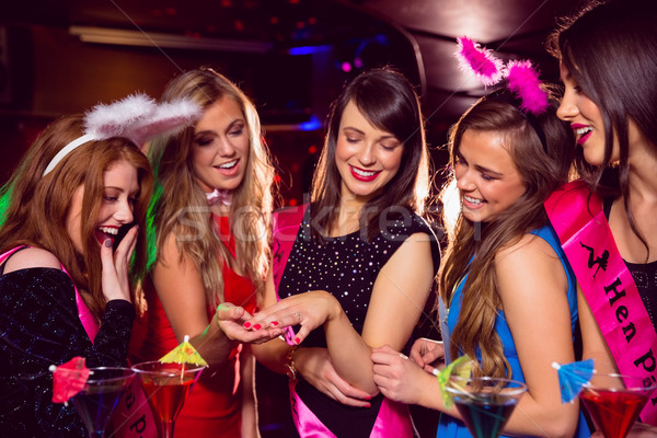 Stock photo: Pretty friends on a hen night