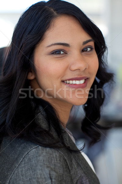 Portrait of friendly businesswoman in office smiling at the came Stock photo © wavebreak_media