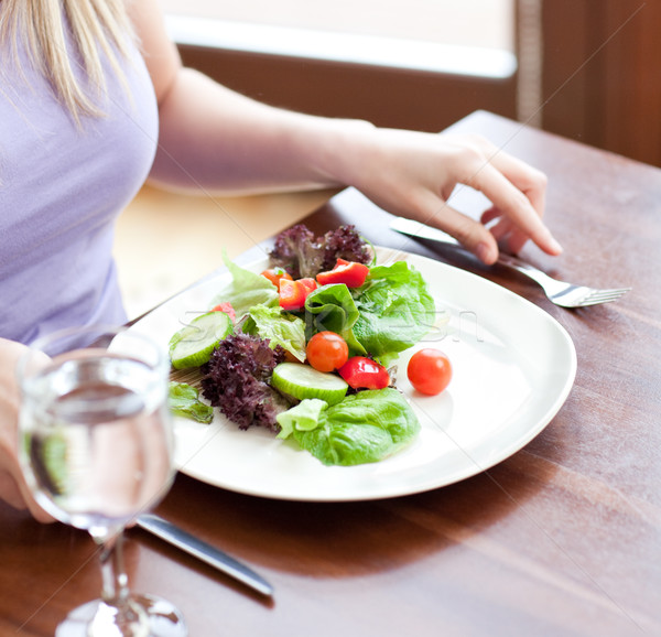 Plaque salade table alimentaire maison [[stock_photo]] © wavebreak_media