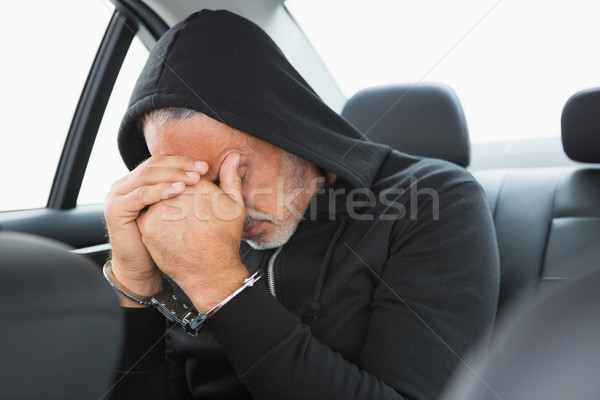уголовный арестованный человека страхования наручники вора Сток-фото © wavebreak_media