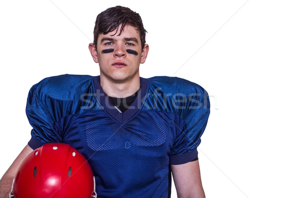 American football player holding an helmet Stock photo © wavebreak_media