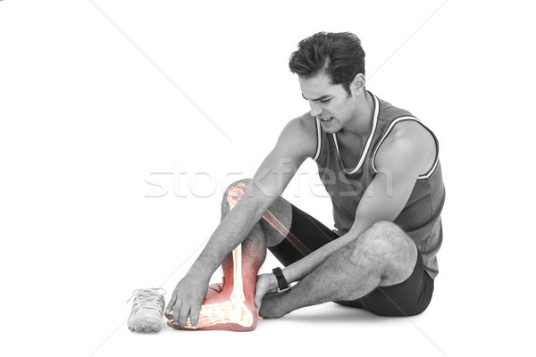 Pierna huesos herido hombre blanco compuesto digital Foto stock © wavebreak_media