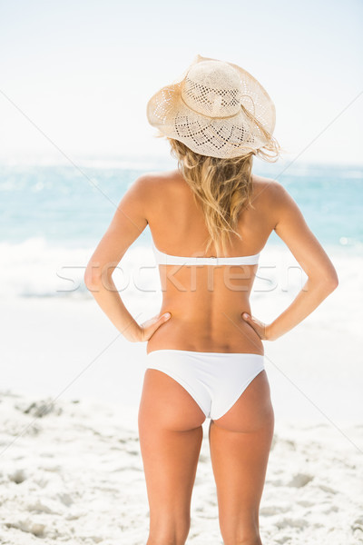 Woman standing at the beach Stock photo © wavebreak_media