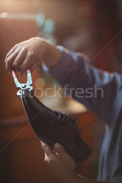 Shoemaker repairing a shoe Stock photo © wavebreak_media