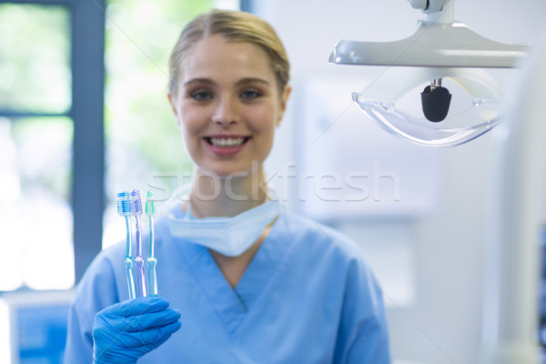 Portret kobiet pielęgniarki kobieta szczęśliwy Zdjęcia stock © wavebreak_media