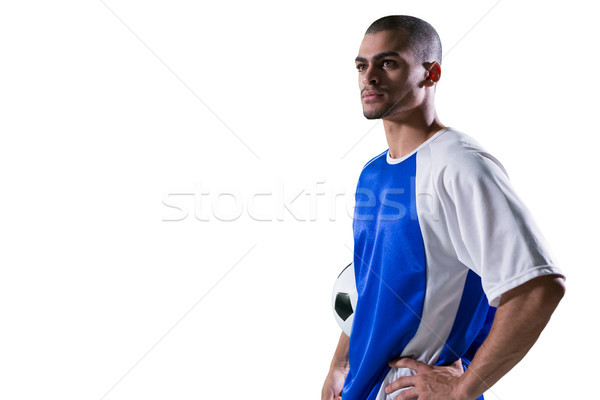 Football player holding football Stock photo © wavebreak_media