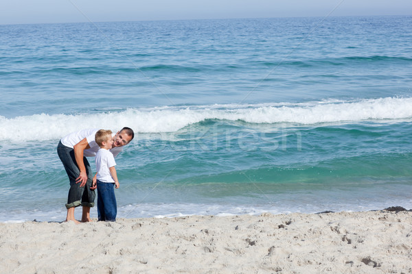 Caring Father and his son having fun Stock photo © wavebreak_media