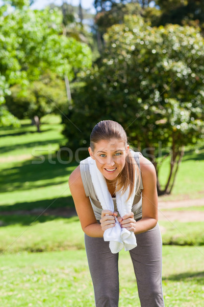 Sporty woman in the park Stock photo © wavebreak_media