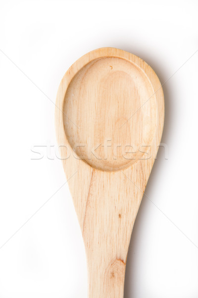 Wooden spoon traditional against a white background Stock photo © wavebreak_media