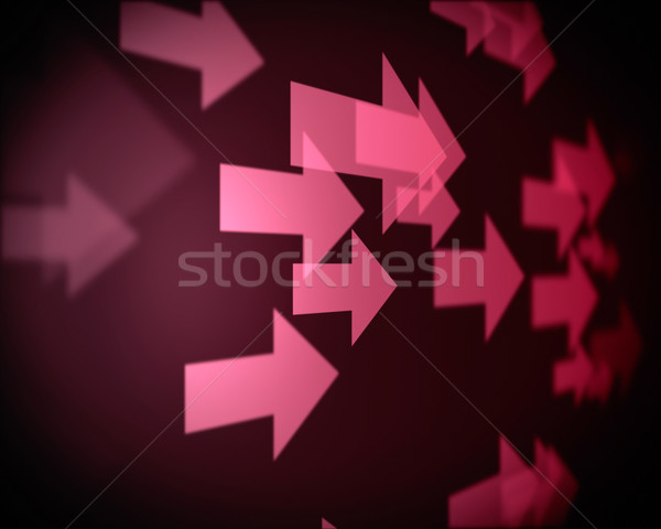 множественный розовый Стрелки право аннотация свет Сток-фото © wavebreak_media