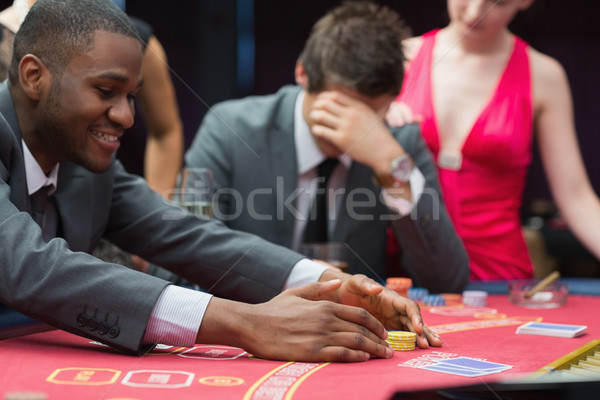 человека победа куш другой женщину покер Сток-фото © wavebreak_media