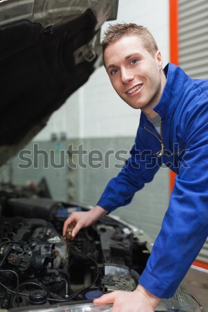 Mechanic gesturing thumbs up Stock photo © wavebreak_media