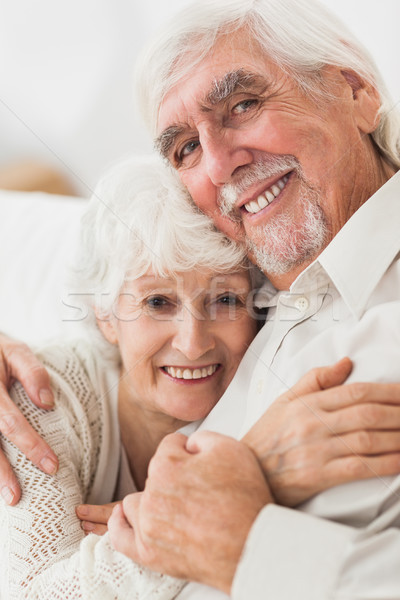 Glücklich Paar ältere Couch Haus Stock foto © wavebreak_media