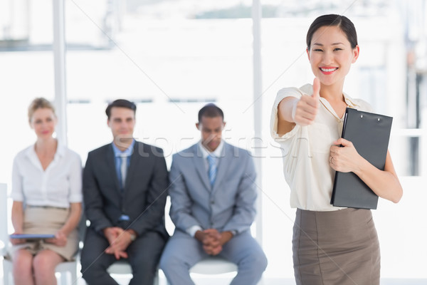 Femme personnes attente entrevue [[stock_photo]] © wavebreak_media