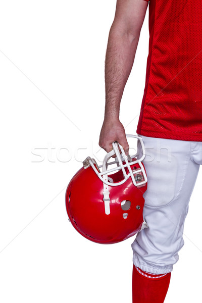 American football player holding an helmet Stock photo © wavebreak_media