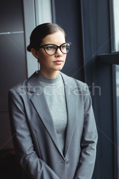 Foto stock: Conselheiro · óculos · escritório · negócio · mulher