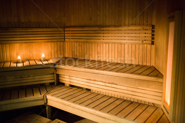 Candles lighting in a sauna Stock photo © wavebreak_media