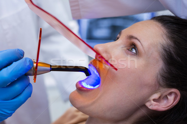 Dentistes Homme patient dentaires lumière [[stock_photo]] © wavebreak_media