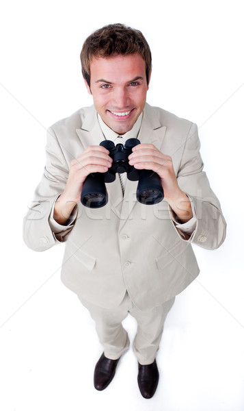 Fortunate businessman predicting future sales  Stock photo © wavebreak_media