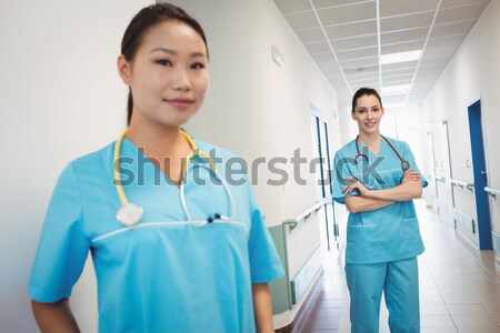 Infermiera paziente ospedale donna femminile maschio Foto d'archivio © wavebreak_media