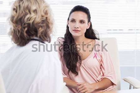 Weiblichen Patienten hören Arzt Konzentration medizinischen Stock foto © wavebreak_media