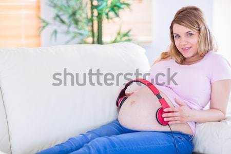 Expectant woman suffering from labor pains  Stock photo © wavebreak_media