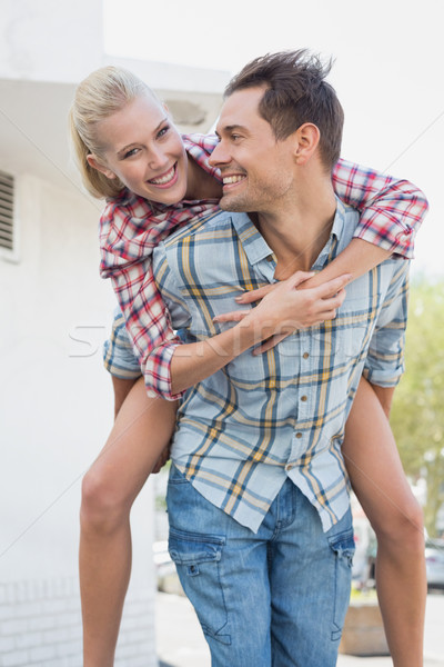 Foto stock: Jóvenes · cadera · hombre · compañera