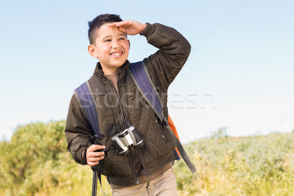 Peu garçon randonnée montagnes enfant [[stock_photo]] © wavebreak_media