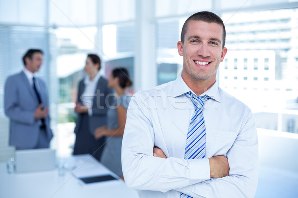 Uśmiechnięty biznesmen biuro człowiek ludzi biznesu Zdjęcia stock © wavebreak_media